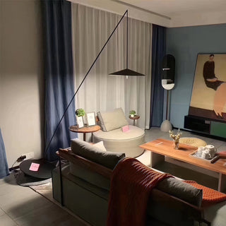 Zen Modern Metal Arc Floor Lamp