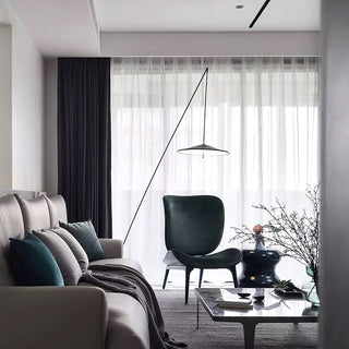 Zen Modern Metal Arc Floor Lamp