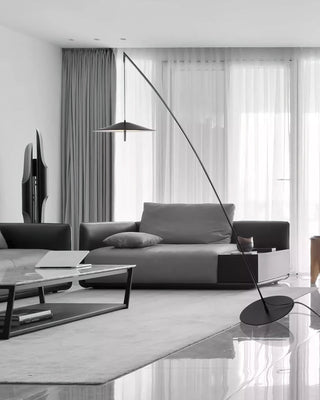 Zen Modern Metal Arc Floor Lamp