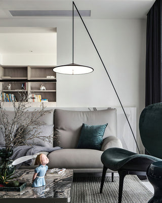 Zen Modern Metal Arc Floor Lamp