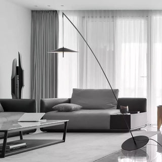 Zen Modern Metal Arc Floor Lamp