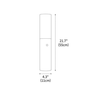 Timber Column Minimalist Wood Floor Light