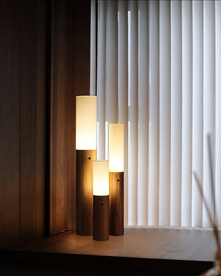 Timber Column Minimalist Wood Floor Light