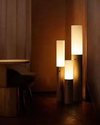 Timber Column Minimalist Wood Floor Light
