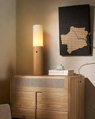 Timber Column Minimalist Wood Floor Light