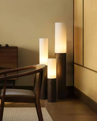 Timber Column Minimalist Wood Floor Light