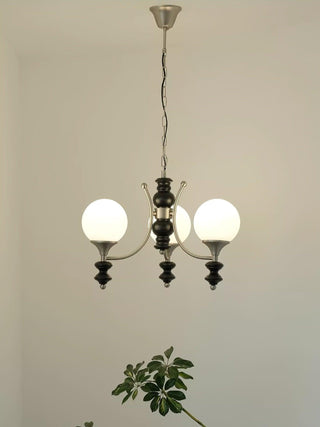 Tina Mid-Century Modern Wood Chandelier