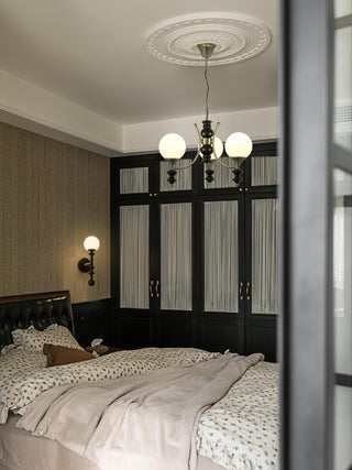 Tina Mid-Century Modern Wood Chandelier