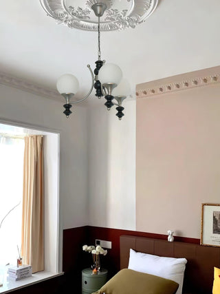 Tina Mid-Century Modern Wood Chandelier