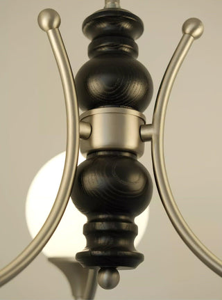 Tina Mid-Century Modern Wood Chandelier