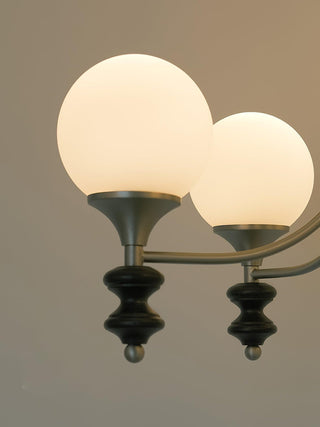 Tina Mid-Century Modern Wood Chandelier