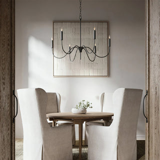 Tirrell Modern Black Minimalist Chandelier