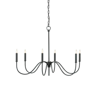Tirrell Modern Black Minimalist Chandelier