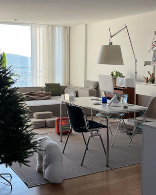 Biank Modern Metal Glass Floor Lamp