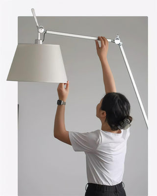 Biank Modern Metal Glass Floor Lamp