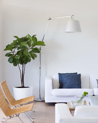 Biank Modern Metal Glass Floor Lamp