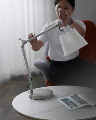 Lip Modern Metal Glass Desk Lamp