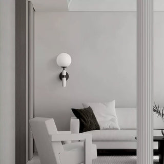 Lynor Modern Marble Glass Wall Sconce
