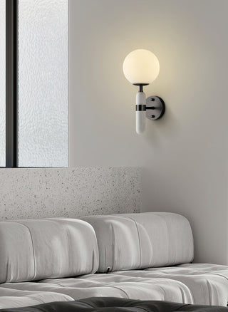 Lynor Modern Marble Glass Wall Sconce
