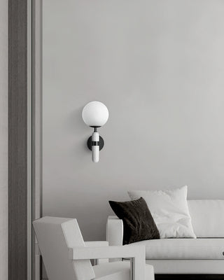 Lynor Modern Marble Glass Wall Sconce