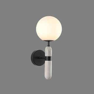 Lynor Modern Marble Glass Wall Sconce
