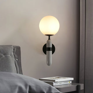Lynor Modern Marble Glass Wall Sconce
