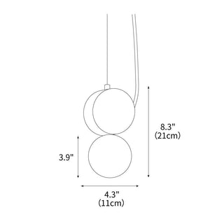 Tranquil Glow Minimalist Travertine Pendant Light