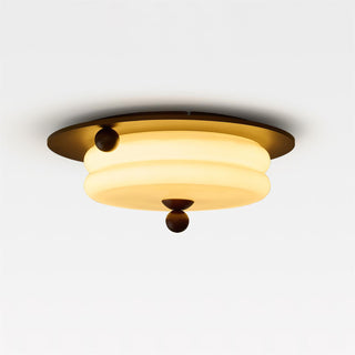 Felyx Minimalist Glass Wood Ceiling Lamp