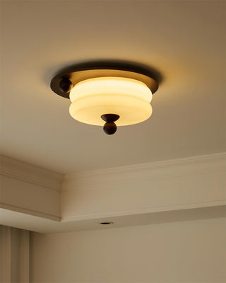 Felyx Minimalist Glass Wood Ceiling Lamp