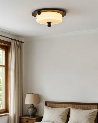 Felyx Minimalist Glass Wood Ceiling Lamp