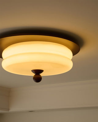 Felyx Minimalist Glass Wood Ceiling Lamp