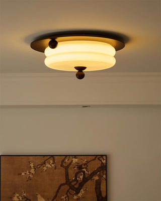 Felyx Minimalist Glass Wood Ceiling Lamp