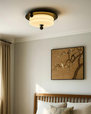 Felyx Minimalist Glass Wood Ceiling Lamp