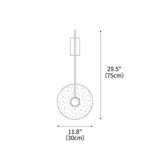 Travertine Disc Oriental Travertine Wall Light