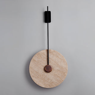 Travertine Disc Oriental Travertine Wall Light