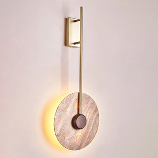 Travertine Disc Oriental Travertine Wall Light