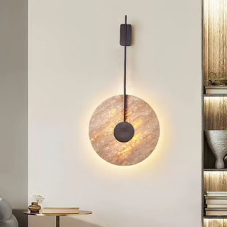Travertine Disc Oriental Travertine Wall Light