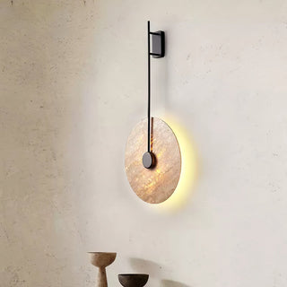 Travertine Disc Oriental Travertine Wall Light