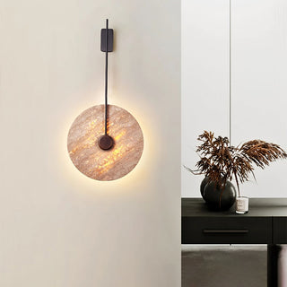 Travertine Disc Oriental Travertine Wall Light