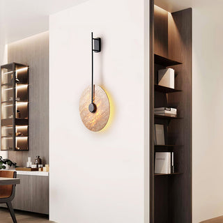 Travertine Disc Oriental Travertine Wall Light