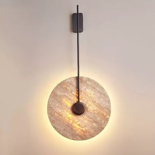 Travertine Disc Oriental Travertine Wall Light