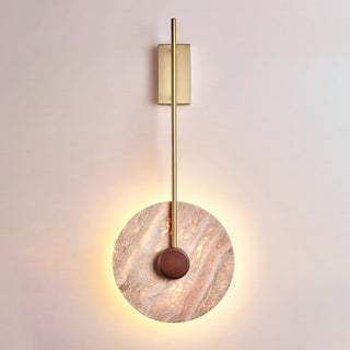 Travertine Disc Oriental Travertine Wall Light