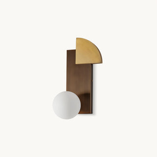 Kaelin Geometric Metal & Glass Wall Sconce