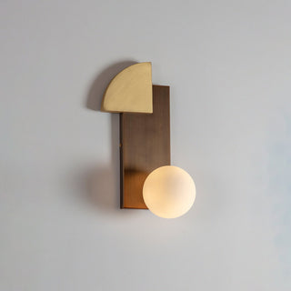 Kaelin Geometric Metal & Glass Wall Sconce