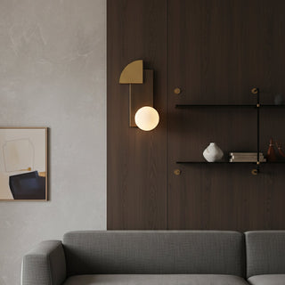 Kaelin Geometric Metal & Glass Wall Sconce