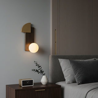 Kaelin Geometric Metal & Glass Wall Sconce