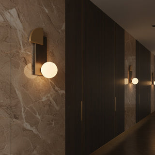 Kaelin Geometric Metal & Glass Wall Sconce