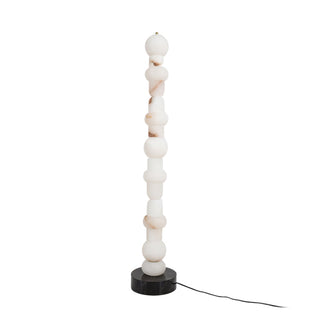 Lira Stacked Alabaster Floor Lamp