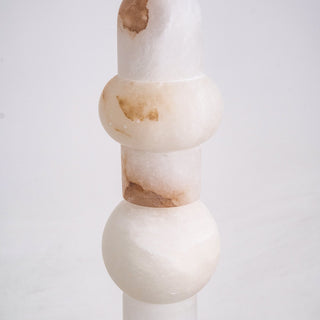 Lira Stacked Alabaster Floor Lamp
