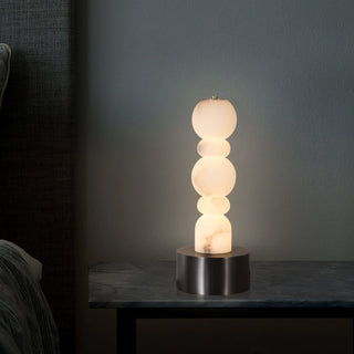 Lila Minimalist Alabaster Table Lamp